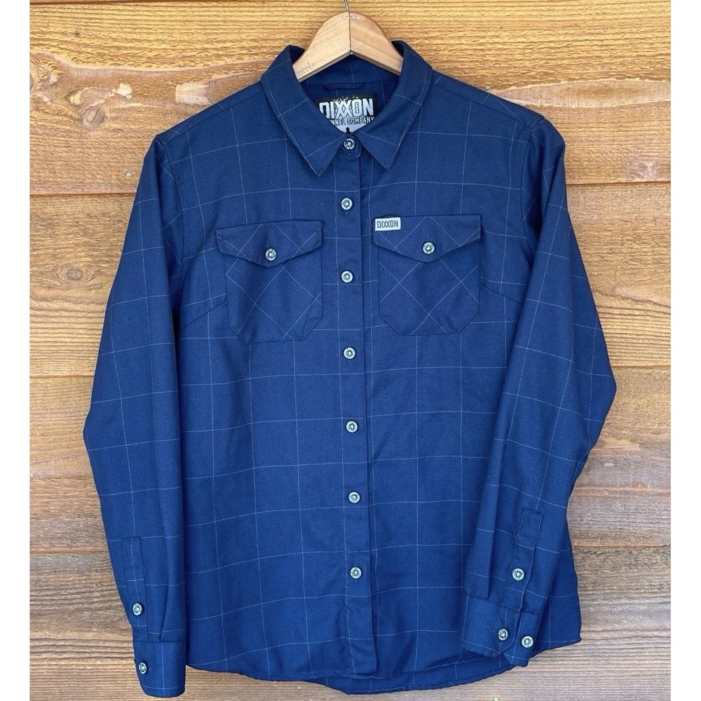 Dixxon Flannel Shirt Womens sz Large Blue The Myers Limited Michael Myers Horror